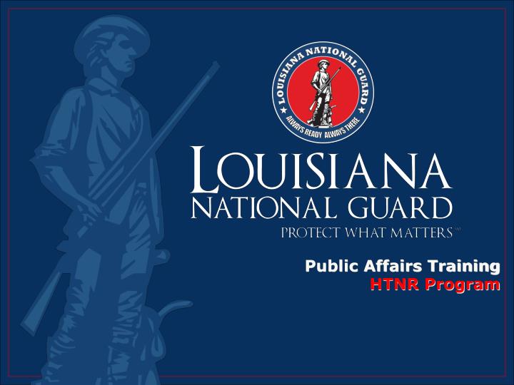 public affairs training htnr program