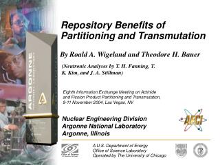 Repository Benefits of Partitioning and Transmutation