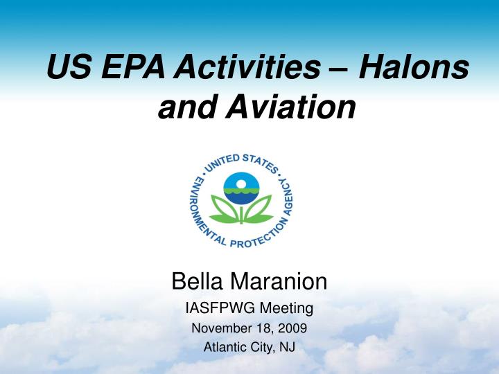us epa activities halons and aviation