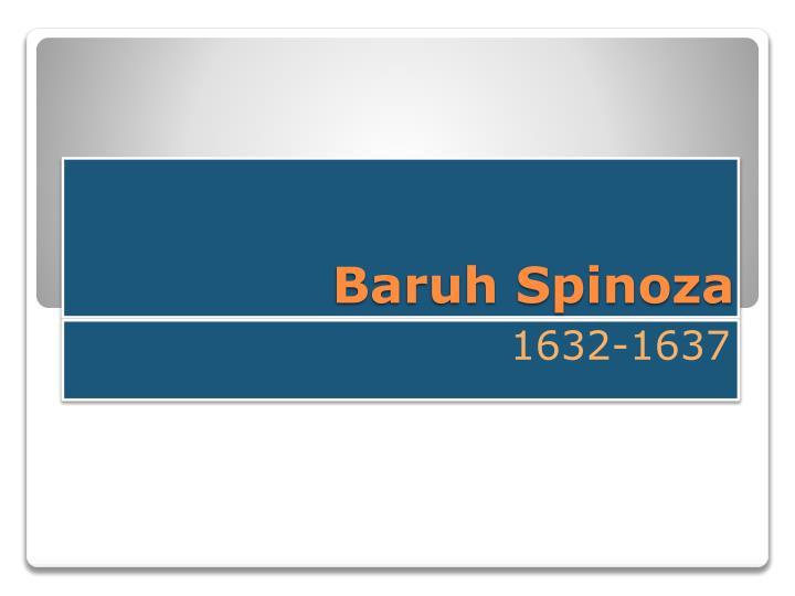 baruh spinoza