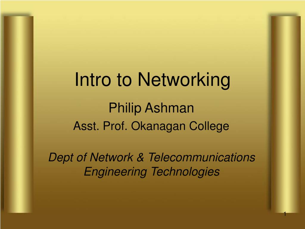 Networking Introduction.ppt PPT - Intro to Networking PowerPoint Presentation, free download - ID ...