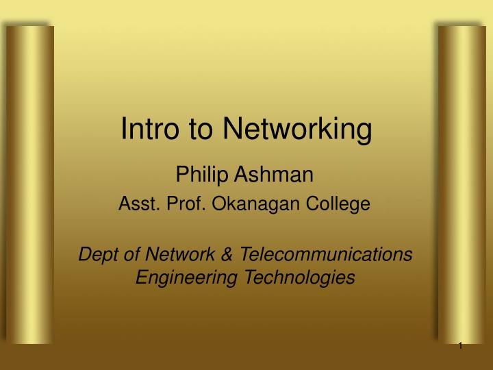 intro to networking