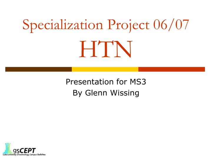 specialization project 06 07 htn