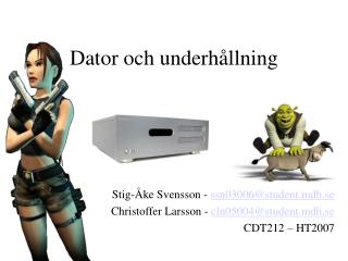 dator och underh llning