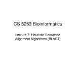 CS 5263 Bioinformatics - slide 1