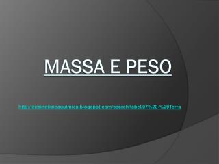 massa e peso
