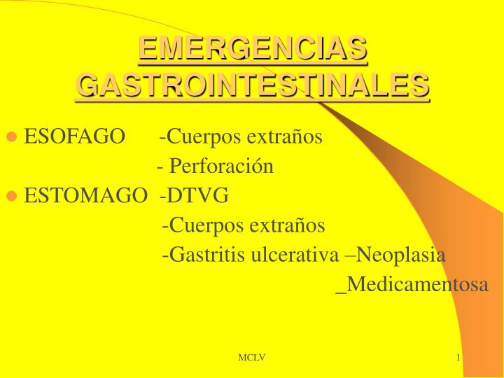 emergencias gastrointestinales