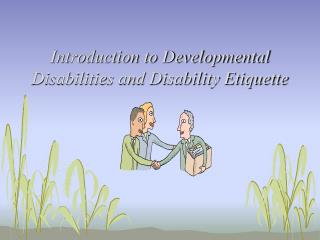 Introduction to Developmental Disabilities and Disability Etiquette