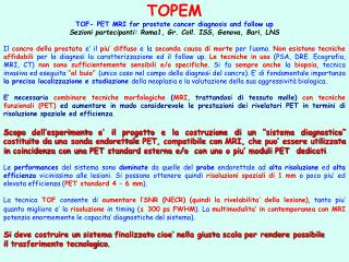 TOPEM TOF- PET MRI for prostate cancer diagnosis and follow up