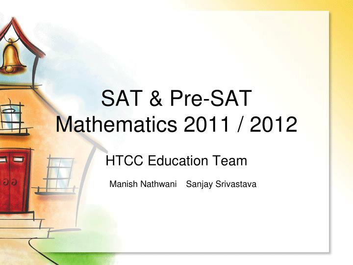 sat pre sat mathematics 2011 2012