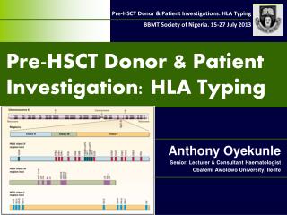 Pre-HSCT Donor &amp; Patient Investigation: HLA Typing