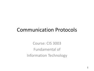 Communication Protocols