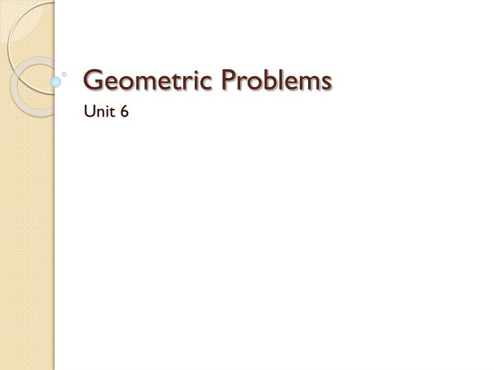 geometric problems