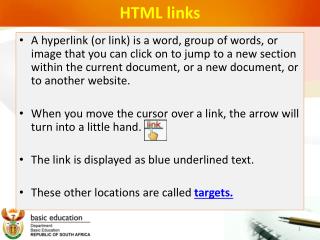 HTML links