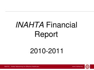 INAHTA Financial Report