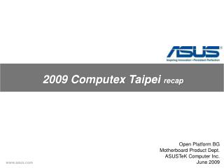 2009 Computex Taipei recap