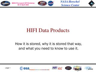 HIFI Data Products