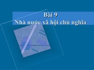 b i 9 nh n c x h i ch ngh a