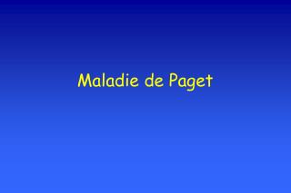 maladie de paget