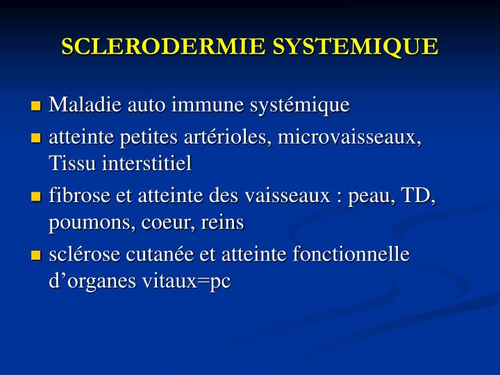 sclerodermie systemique