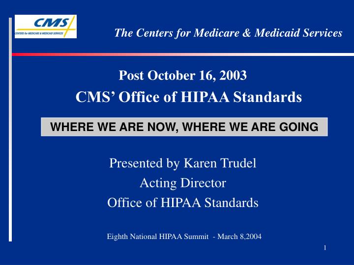 the centers for medicare medicaid services