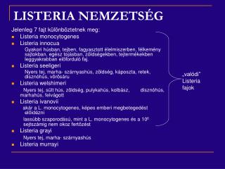 listeria nemzets g