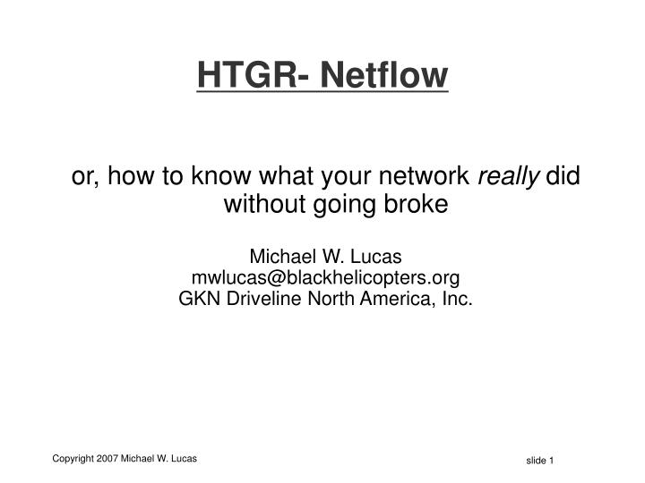 htgr netflow