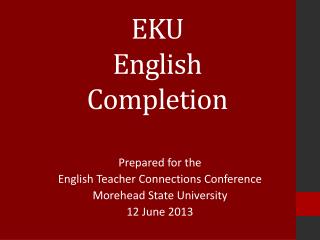 EKU English Completion