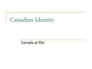 Canadian Identity