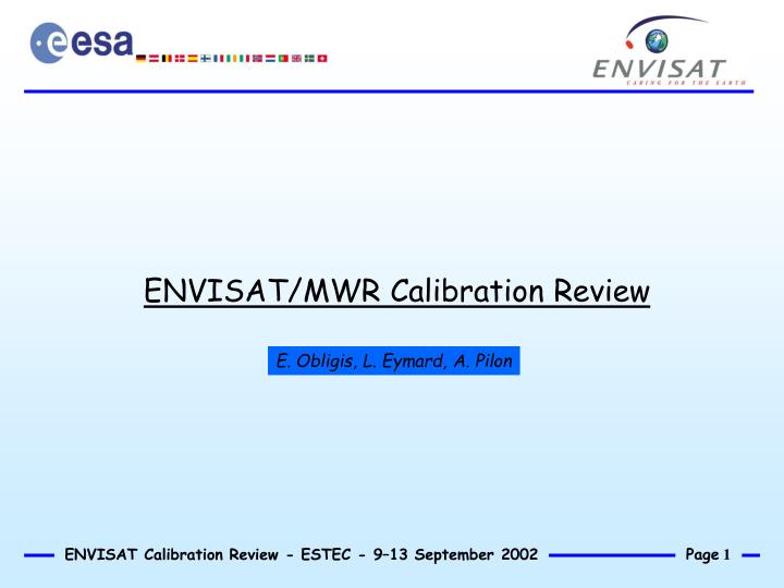 envisat mwr calibration review