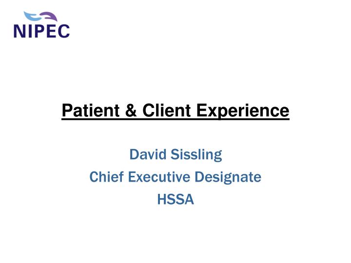 patient client experience