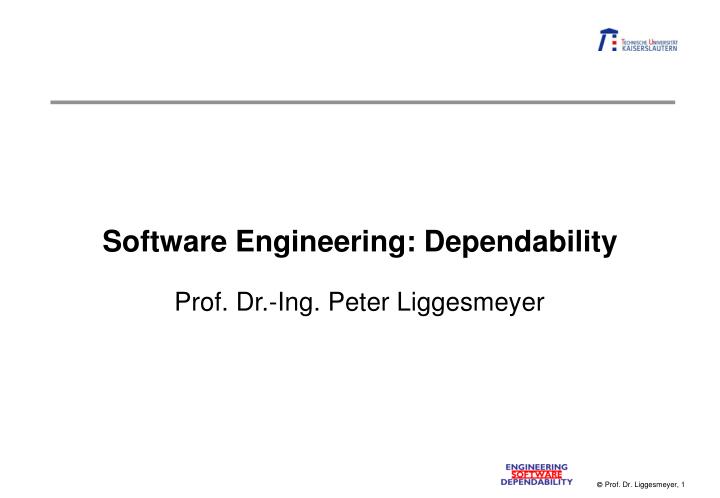 software engineering dependability