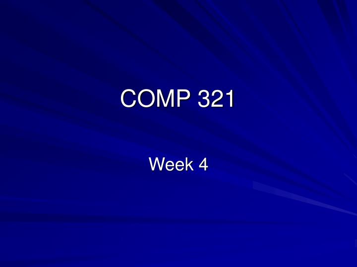 comp 321