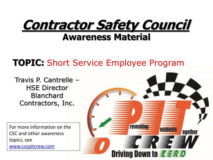 contractor safety council