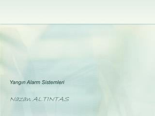 yang n alarm sistemleri