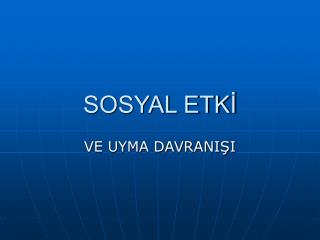 sosyal etk