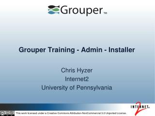 Grouper Training - Admin - Installer