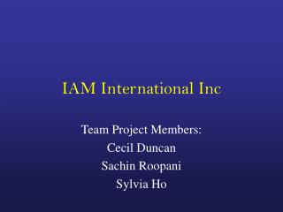 iam international inc