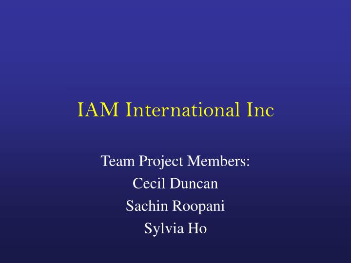iam international inc