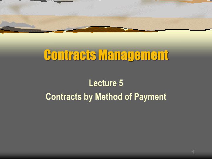 contracts management