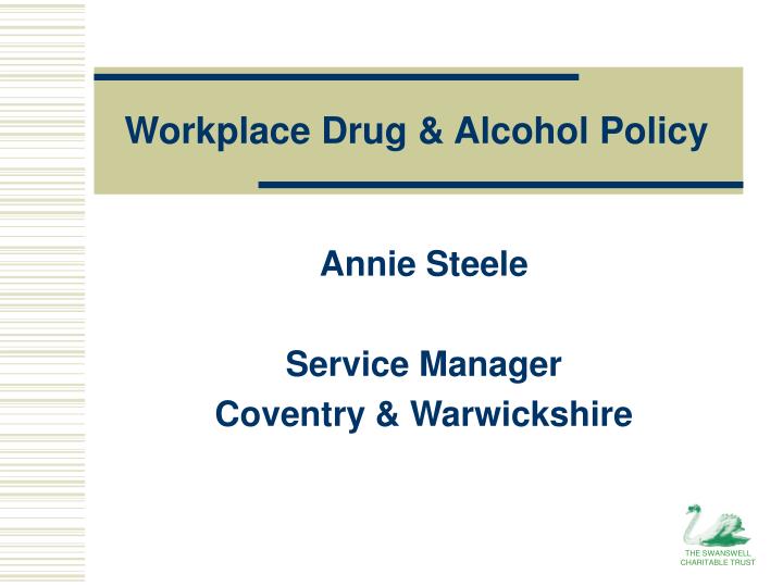 workplace drug alcohol policy