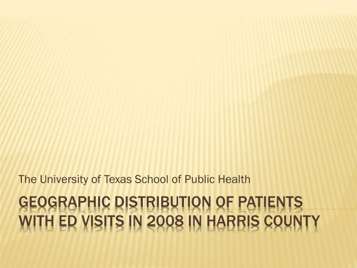 the university of texas school of public health