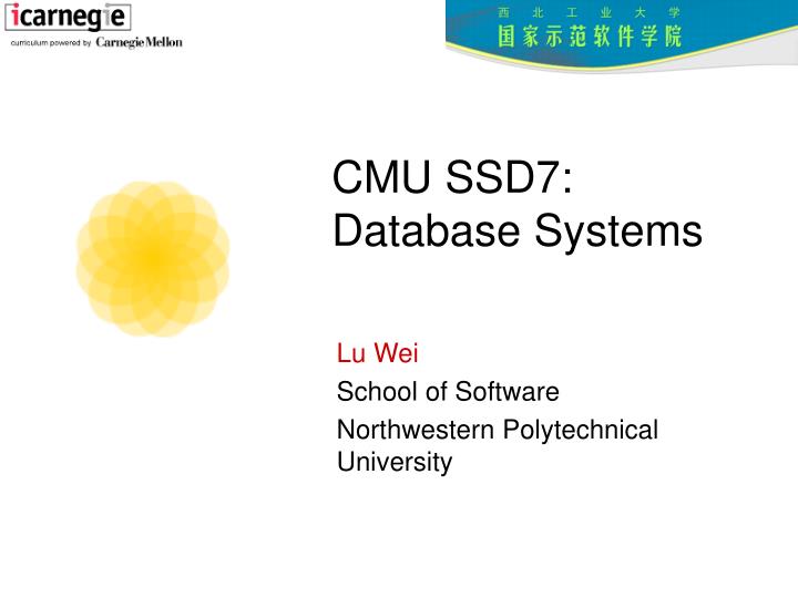 cmu ssd7 database systems