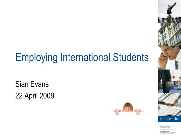 employing international students