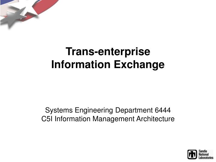 trans enterprise information exchange