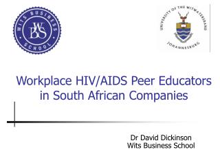 Workplace HIV/AIDS Peer Educators in South African Companies