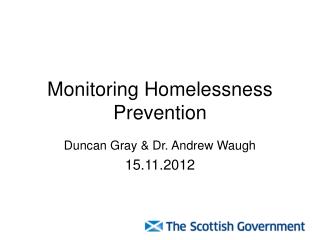 Monitoring Homelessness Prevention