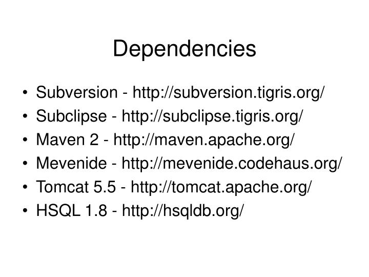 dependencies