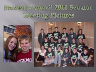 Student Council 2011 Senator Meeting Pictures