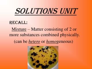 Solutions Unit recALL: